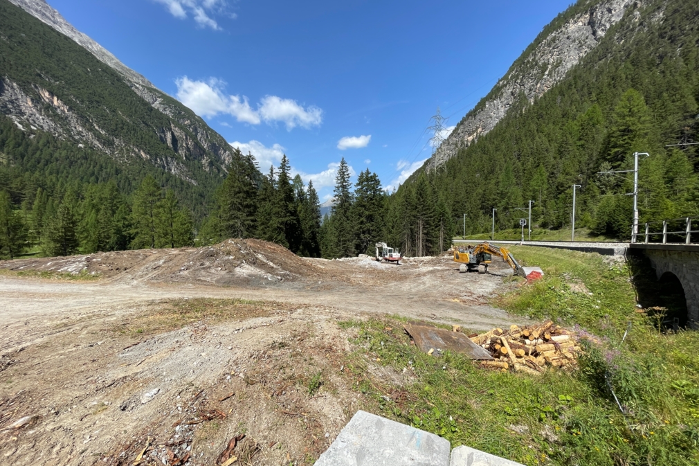 Touatunnel-Vorbereitungen Installationsplatz